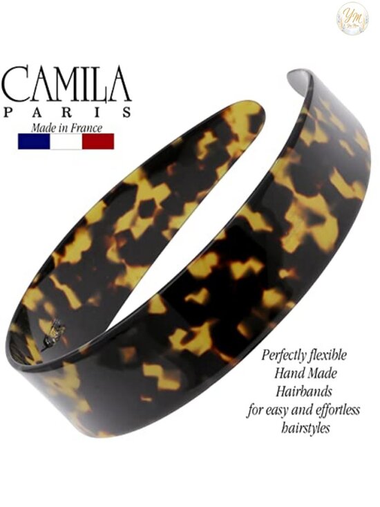 Handmade French Headband, Cellulose Acetate, No-Slip Grip, Strong Hold Hair main image 4